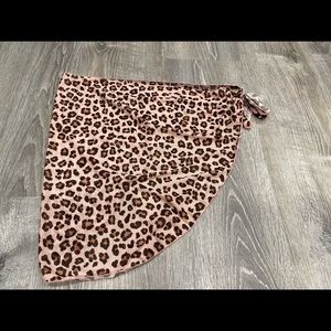 Swimsuit Coverup Cheetah Wrap C10